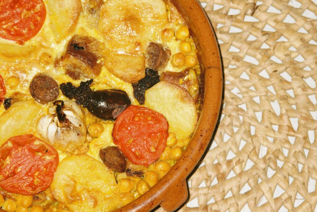 Receta tradicional del arroz al horno con costra