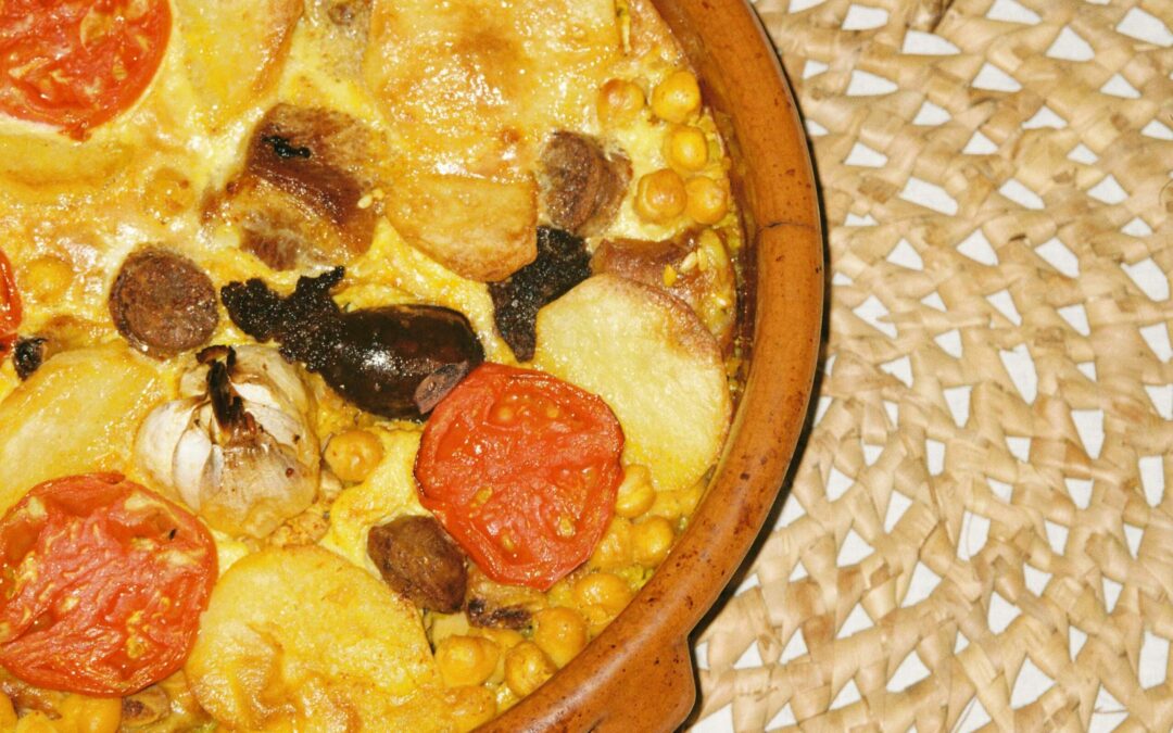 Receta tradicional del arroz al horno con costra