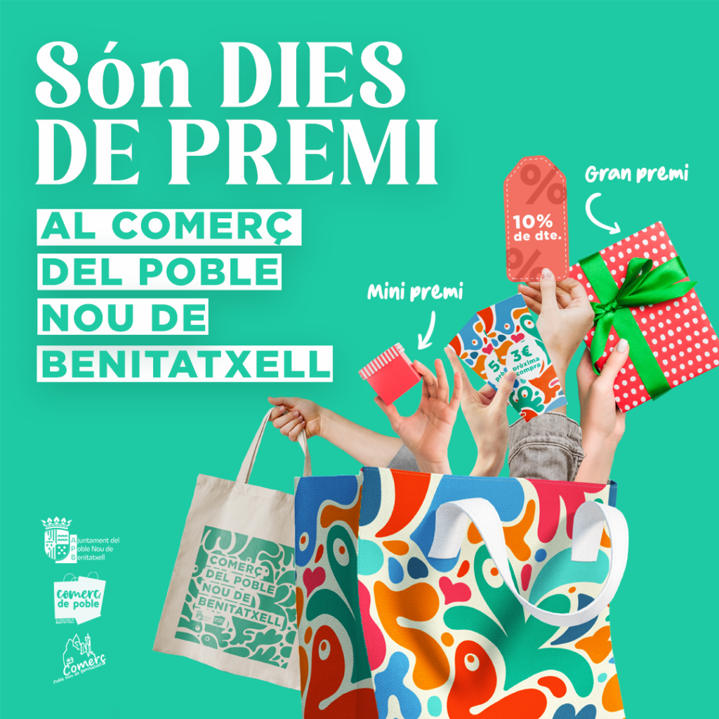 Los comercios del Poble Nou de Benitatxell se llenan de premios