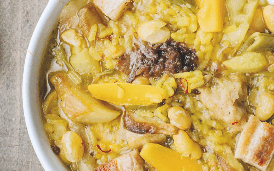 Receta tradicional de Arròs amb fesols i naps