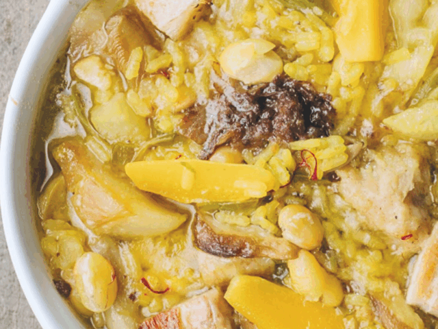 Receta tradicional de Arròs amb fesols i naps