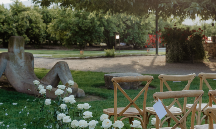 mesas de verano con flores preservadas